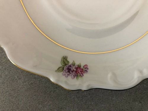 Schumann Bavaria Germany 73 Lilac w/ Gold Trim - 6" TEA CUP SAUCER - Picture 3 of 6