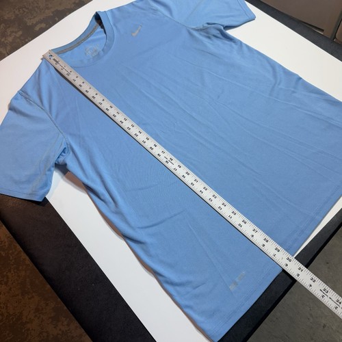 Adult Large *stained / worn* Nike Dri-Fit Workout T-Shirt Blue - Picture 5 of 7