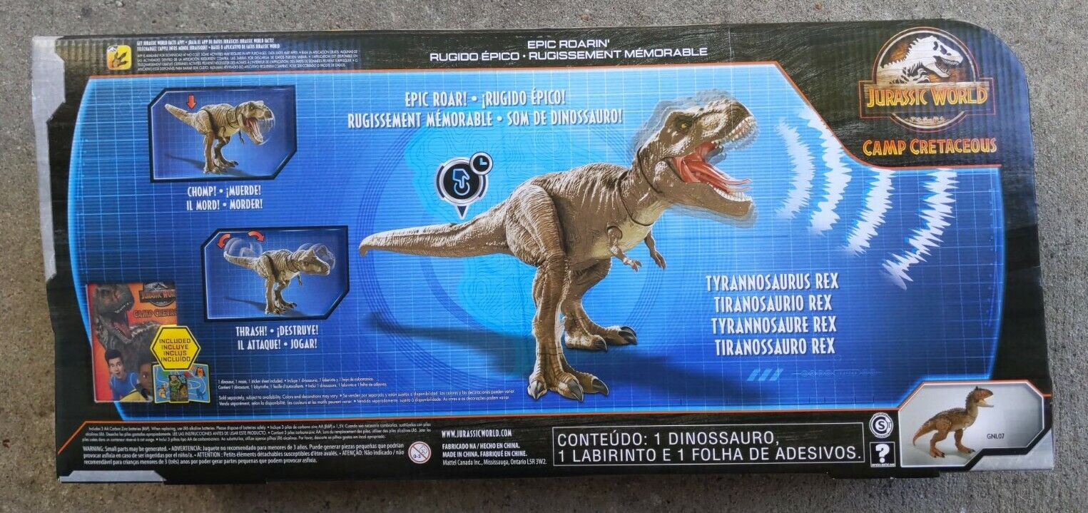 Jurassic World - Dinossauro Rugido Épico - Tiranossauro Rex Gjt60