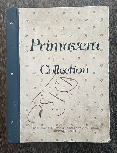 Vintage 1980s SCHUMACHER PRIMAVERA Collection Wallpaper Sample Book