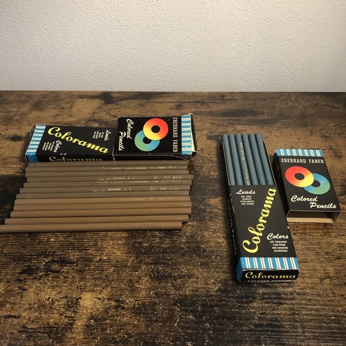 Vintage Eberhard faber colored pencils Colorama 2 Pack Of 12 #8019 And 8273