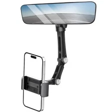 Rear View Mirror Phone Holder Rearview Mirror Phone Holder For Car Rotatable And
