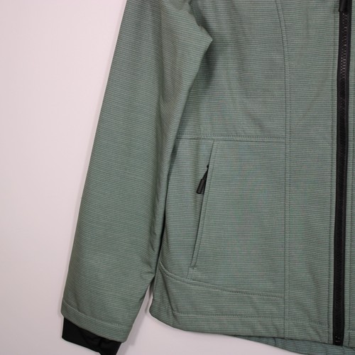 Free Country Jacket Womens Sze S Green Fleece Inner Zip pockets Thumbhole Cuffs - Picture 9 of 15