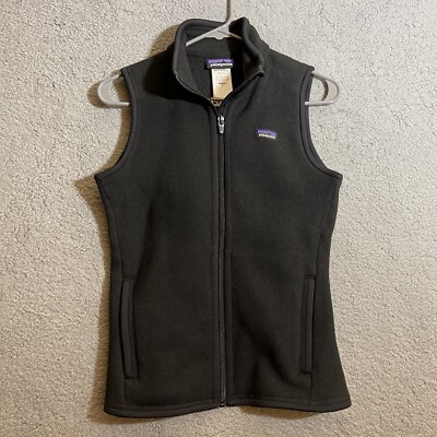 Patagonia Better Sweater Full Zip Vest Black Women's Size S