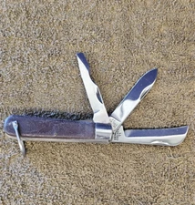 Klein Tool Electrician Folding Pocket Knife 3 Blade KK LL USA Chicago