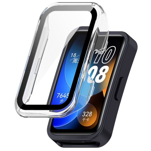 Coverage Hard PC Shell Case Screen Protector Tempered Cover For Huawei Band 8 - Zdjęcie 3 z 14