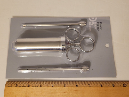 Stainless Steel Meat Flavor Injector 2 Needle Seasoning Marinade Injector BBQ - Picture 9 of 10