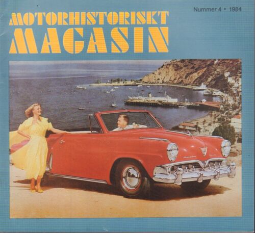 Motorhistoriskt Magasin magazine automobile suédois #4 1984 Lopp 60 031617nonDBE - Photo 1 sur 1