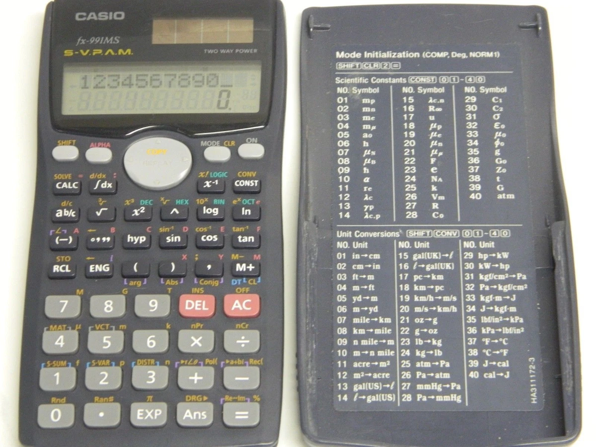 CASIO fx 991 MS Scientific Calculator with Plastic Protection