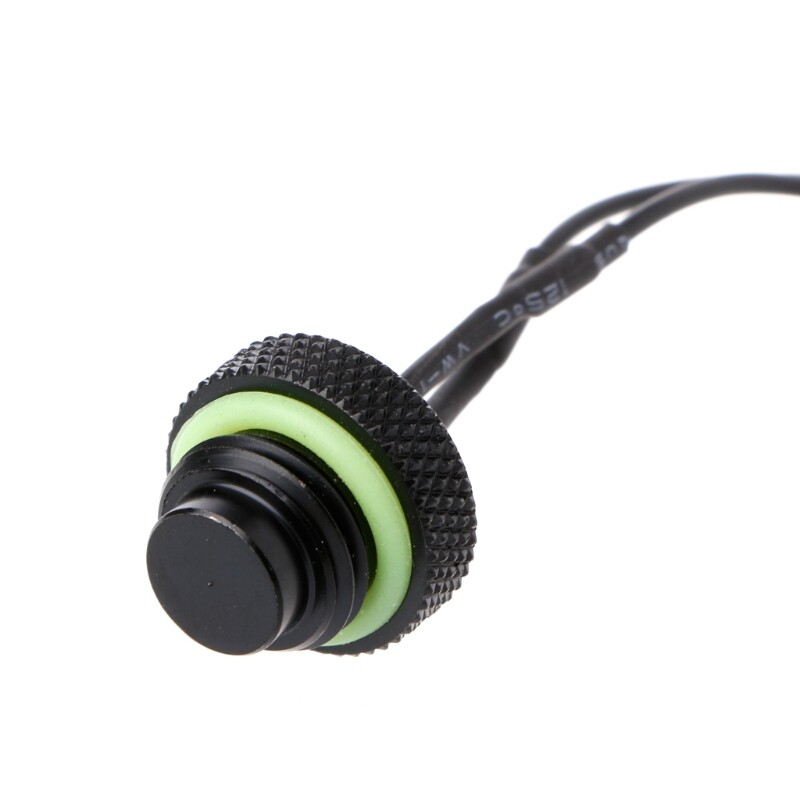 10K Temperature G1/4" Stop Fitting 2Pin Plug Cable For PC Water