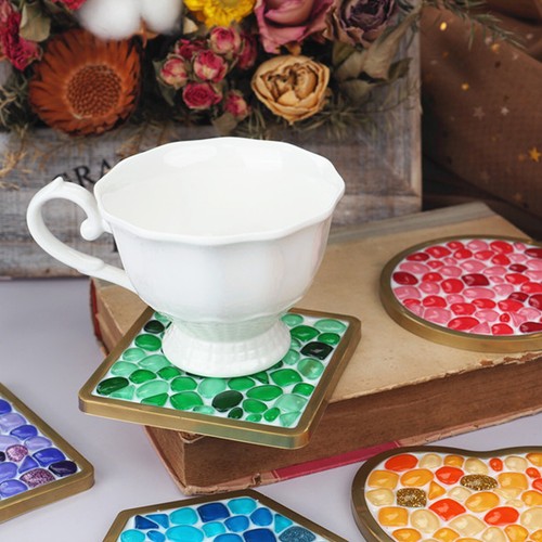 DIY Epoxy Resin Silicone Molds Stone Coaster Tray Set Mould Casting Making Craft - Picture 6 of 13