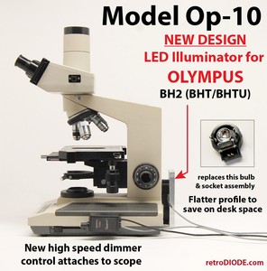 LED-illuminator-retrofit-Kit-with-dimmer-control-for-older-OLYMPUS-microscopes