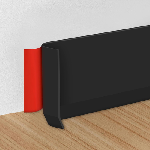 Flexible Wall Baseboard Molding Trim, Self-Adhesive Rubber Baseboard for Walls, - Picture 12 of 12