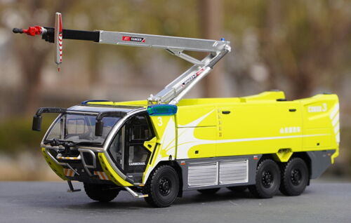 1/43 Scale CARMICHAEL COBRA 3 Airport Fire Truck Yellow Diecast Model Toy  - Afbeelding 1 van 7