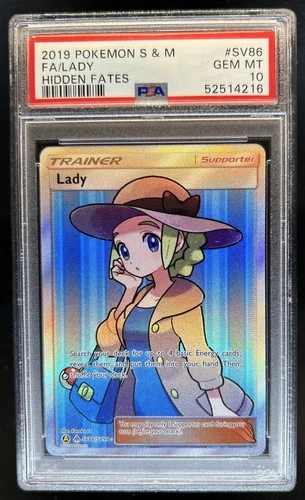 2019 Pokemon SM Hidden Fates Lady Ultra Rare #SV86/SV94 PSA 10 GEM MINT