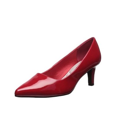Easy Street Womens 8 W Red Patent Pointe Pump Heels NIB LB8