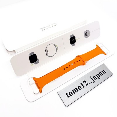 Apple Watch Hermes Orange Sportarmband 42mm M/L passend für 44mm 45mm 46mm Fl...
