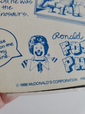 Vtg 80s 90s Mcdonalds Happy Meal Slate Board On The Go Ronald