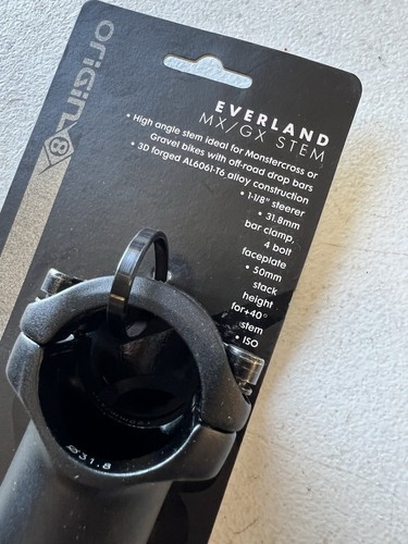 Origin8 Everland Dirt Drop STEM 120mm 31.8 1 1/8" threadless +40° Monstercross - Picture 2 of 4