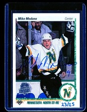 MIKE MODANO 2014 Upper Deck 25th Anniversary 1990 UD BuyBack Auto RC 23/25