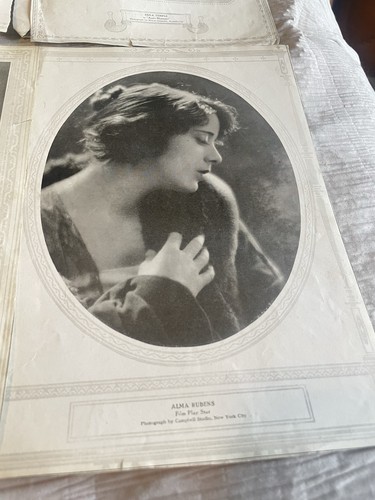Lote de 8 fotos de estrellas de cine mudo con anuncios de Elgin Watch de la década de 1910 - actrices de cine - Imagen 6 de 19