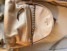Michael Kors Slater Medium Pebbled Leather Chain Backpack
