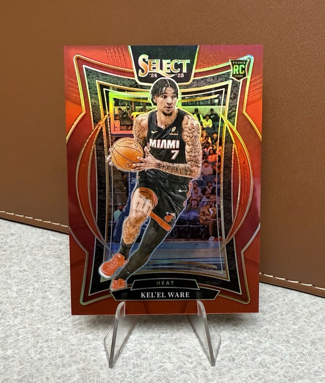 Kel'el Ware 2024-25 Panini Select - Concourse Red Prizm Rookie /199 (RC) Heat