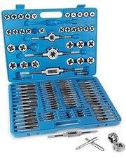 Metric Tap and Die Set 110 PCS M2-M18 Rethreading Kit for Making Screw Thread...