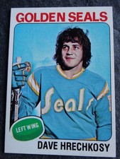 1975-76 Topps #156 Dave Hrechkosy RC California Golden Seals Hockey Card NM