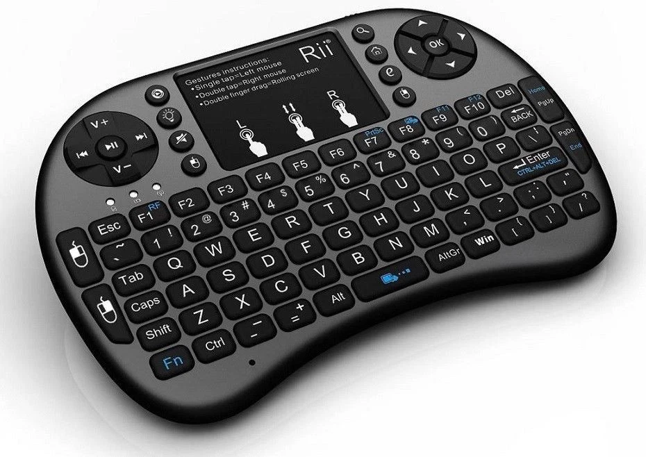 Rii i8+ Black Mini Wireless Keyboard with BACKLIGHT for Smart TV Android TV Box# - Image 2 of 4