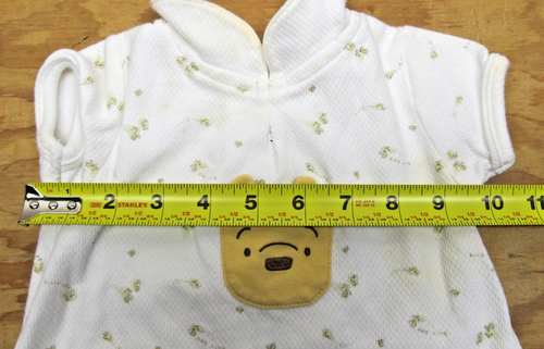 Winnie the Pooh theme 3 piece set - 0-3 Month Small size, Bib, and Hat (437) - Picture 4 of 19