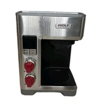 WOLF GOURMET Coffee Maker WGCM100S - FOR PARTS - Incomplete - Powers Up