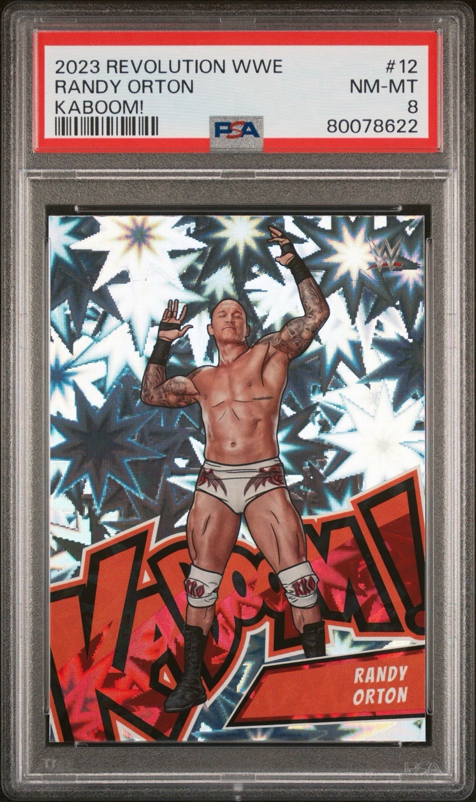 2023 Revolution WWE Randy Orton Kaboom #12 PSA 8 NM-MT