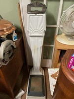 Aristo Porcelain Penny Scale Ca. 1930 H: 48 W: 11 1/2 D: 20 1/4 Inch