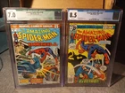 2 Amazing Spider Man #130 cgc7.0 and #187 cgc8.5