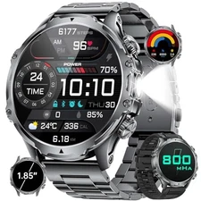 Military Smart Watch for Men, 1.85'' HD Large Screen Smartwatch, FV15-A2-US