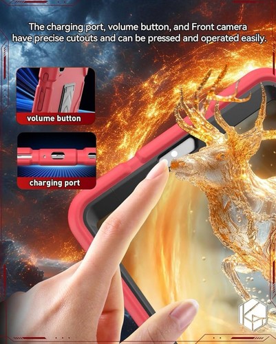 Tablet Heavy Duty Stand Case For Sam Galaxy Tab A7 Lite 8.7 SM-T220 T225 2021 - Picture 6 of 9