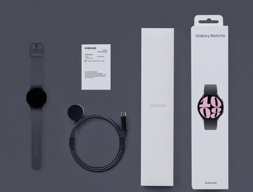 Samsung Galaxy Watch6 40mm Graphite Case with Graphite Strap