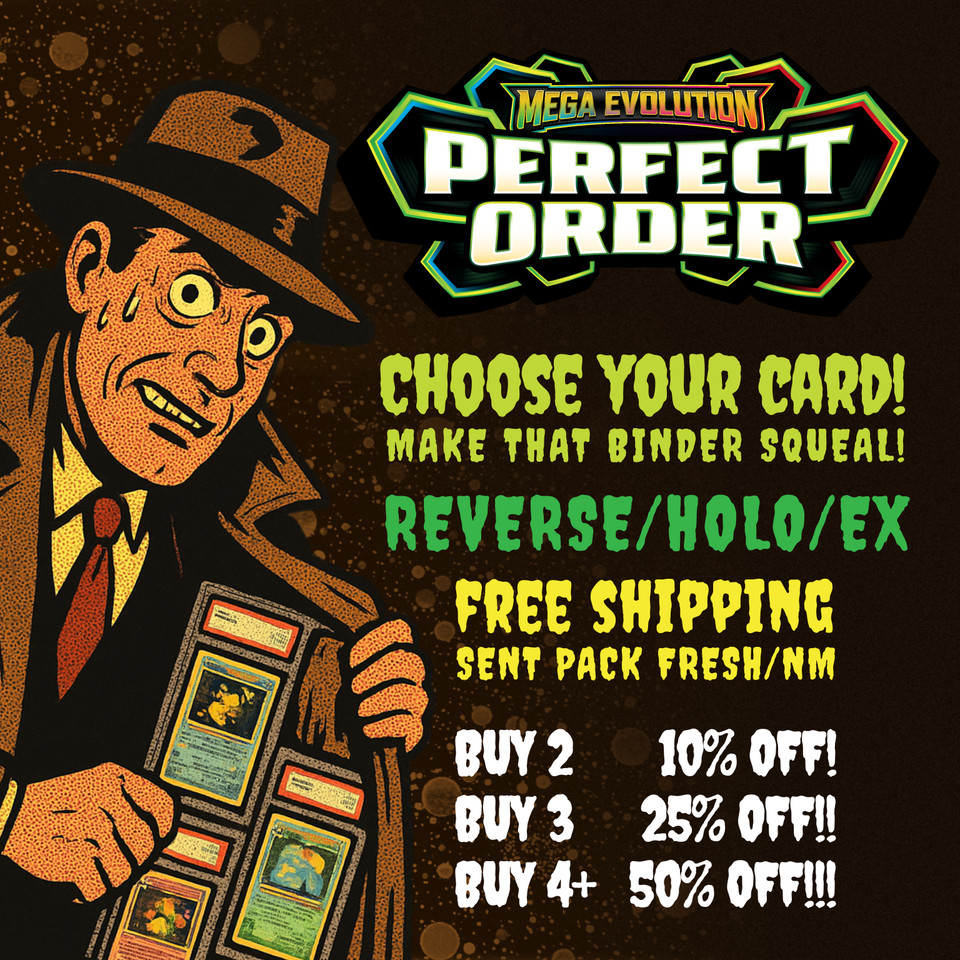 Pokémon Perfect Order: Choose Your Card! REVERSE/HOLO/EX NM