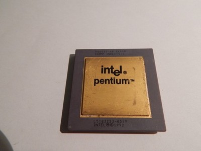 intel pentium  cpu   1992    Gold Recycling