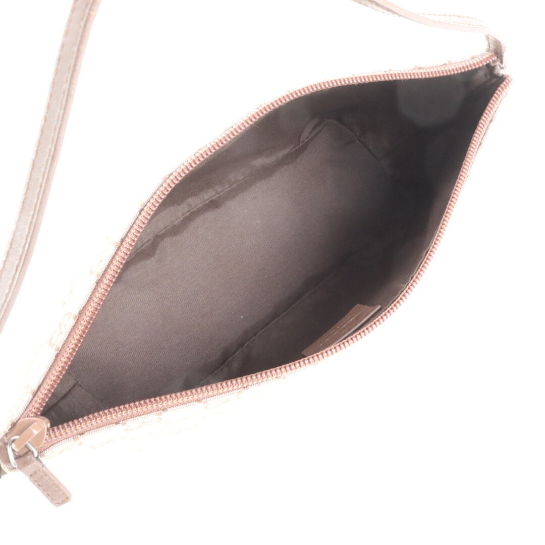 Gucci GG Canvas Accessory Pouch Leather Handle Used, 21x11cm Bag thumbnail 7