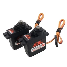 2PCS AGFRC Micro 9g RC Servo Motor Kit - Digital 2.8KG Metal Gear Mini Servo ...