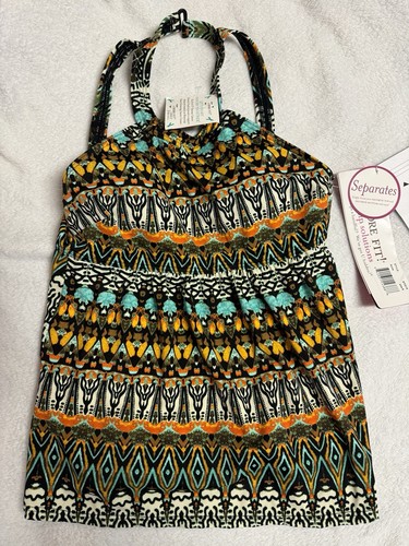 A Shore Fit Dress “Spice” Size 8 Separates Bathing Suit Top NWT - Picture 3 of 7