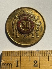 Vintage Montauk Fire Department 1939-1989 50th Anniversary Pin Long Island NY