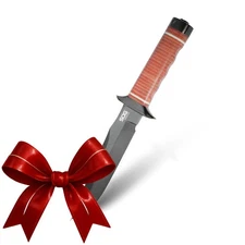 SOG Bowie 2.0 6.4 In Clip Point AUS-8 Steel Fixed Blade Knife with Sheath