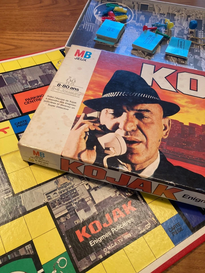 Ancien jeu de société Kojak MB 1975 vintage complet TBE, édition originale. - Photo 2/4