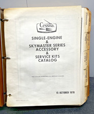 Cessna Single-Engine & Skymaster Series Accessory & Service Kits Catalog-1978
