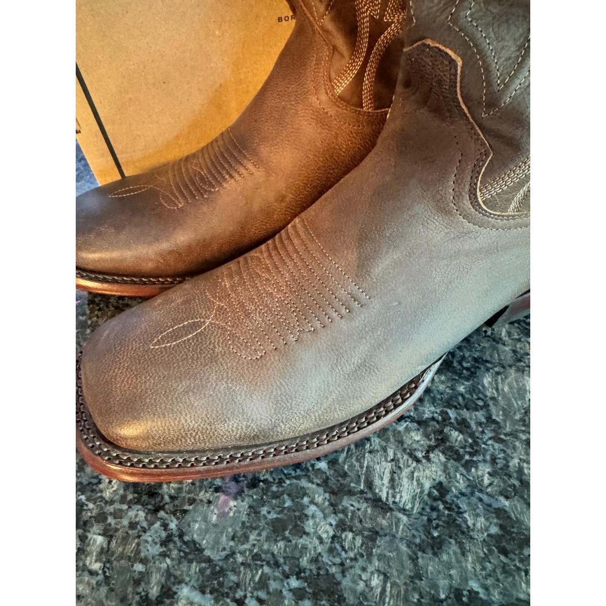 Tecovas The Doc Cafe Goat Leather Western Boots Mens 12 D Broad