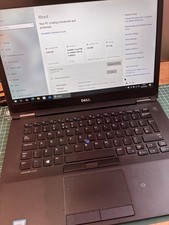 Dell Latitude E7470 Laptop i5-6300U 8GB RAM 500GB SSD - Win 10 Pro