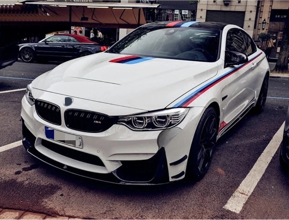 Graphics Tricolor Racing Stripe Car Sticker For BMW M4 M3 M5 M Performance Decal Foto 4 de 4